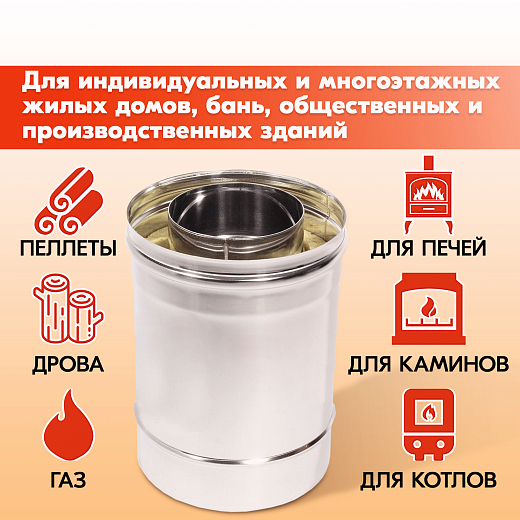 04 Труба Термо L 1000 ТТ-Р 430-0.5 430-0.5 D120 180 (4)