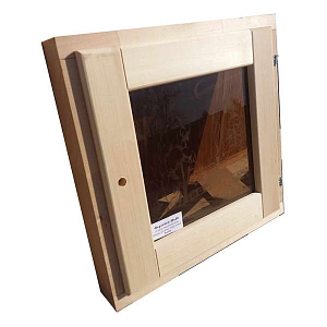 Окно для бани 30х30 термозакаленное стекло 8мм