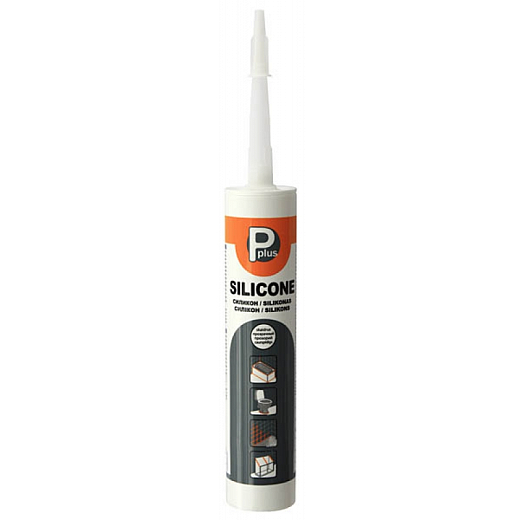 Силикон санитарный Pplus Silicone, прозрачный, 280 мл