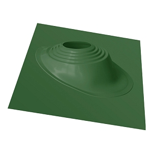 Кровельный уплотнитель дымохода угловой № 3 силикон 254-467 mm зеленый