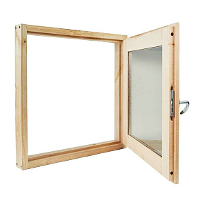 Окно для бани 50х50 стеклопакет